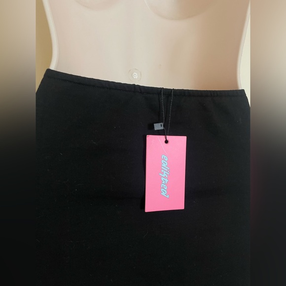 Edikted Aisha Low-Rise Black Mini Skirt- NWT - Picture 9 of 11